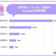 YouTubeの使用頻度