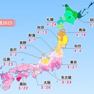 2025年「第一回桜開花予想」