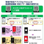 警視庁防犯アプリ「Digi Police」の使用方法