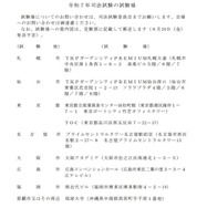 令和7年司法試験の試験場