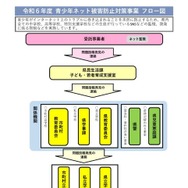 2024年度青少年ネット被害防止対策事業 フロー図