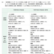 一般枠募集の日程・内容