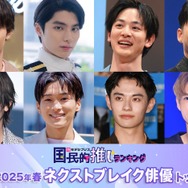 読者が選ぶ「2025年春ドラマのネクストブレイク俳優」トップ10を発表【モデルプレス国民的推しランキング】