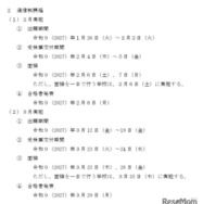 2027年度栃木県立高等学校入学者選抜関係諸日程