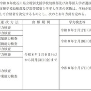 令和8年度石川県立特別支援学校幼稚部および高等部入学者選抜方針