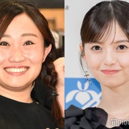 キンタロー。“小顔ものまね”で齋藤飛鳥と2ショット「顔面3分の2を削りメイク」