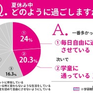 夏休み中どのように過ごすか