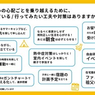 夏休みの心配事に対する工夫