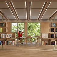 新校舎の図書室イメージ