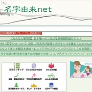 名字由来net