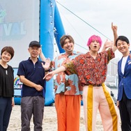 EXIT「ちびまる⼦ちゃん」との“意外な縁”明かす お台場野外上映イベントに登場