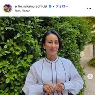 パリ在住・中村江里子アナ、夫の愛車＆子どもの写真公開 「全員モデルみたい」「おしゃれでかっこいい」と反響