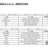 【結果】高校生ロボット相撲大会2025関東地区予選会