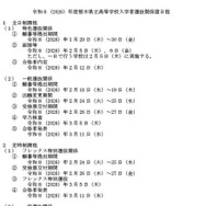 令和8年度栃木県立高等学校入学者選抜関係諸日程