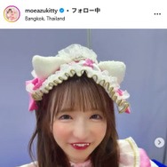 大食い女王・もえのあずき、美バスト際立つ水着姿披露 ビーチショットに「可愛すぎる」「スタイルいい」の声