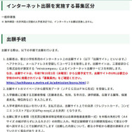 出願手続きなど