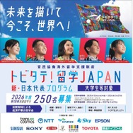 「トビタテ！留学JAPAN」の第2ステージ 「新・日本代表プログラム」（大学生など）