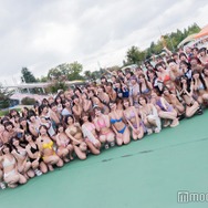 水着美女約100名が圧巻集結 プール撮影会が熱気と笑顔に包まれる【フレッシュフェス2025大団円 in しらこばと水上公園】