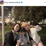 川栄李奈、波瑠＆池村碧彩とギュッと密着！ドラマ『フェイクマミー』仲良しオフSHOTを公開