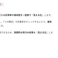 学習の達成度を「見える化」