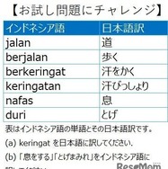 お試し問題にチャレンジ