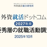 外資就活ドットコム「優秀層の就職活動調査」