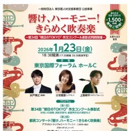 都民コンサート「響け、ハーモニー！きらめく吹奏楽　第34回“明日のTOKYO”作文コンクール表彰式同時開催」
