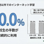 学校や塾以外でのインターネット学習