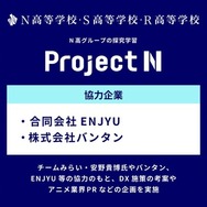 AI・アニメ・農業の3テーマで探究学習「プロジェクトN」N高グループ