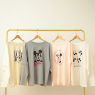 ミッキー＆フレンズ/レイヤードプリントロングTシャツ￥4,990