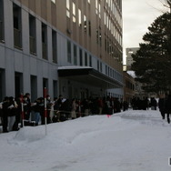 北海道大学試験場（札幌キャンパス）2026年1月17日 共通テスト1日目のようす