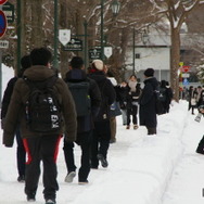 北海道大学試験場（札幌キャンパス）2026年1月17日 共通テスト1日目のようす（記事の内容とは関係ありません）
