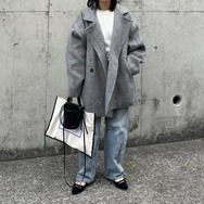 オーバーサイズコートで即オシャレ！シャギー素材のミドル丈コートで作る、冬の洗練こなれコーディネート【40代の毎日コーデ】