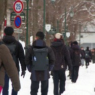 北海道大学試験場（札幌キャンパス）2026年1月17日 共通テスト1日目のようす（記事の内容とは関係ありません）