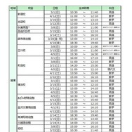 対面会場・日程一覧