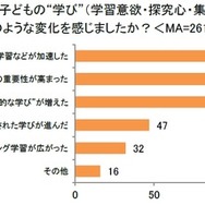 2025年を振り返って、子供の“学び”（学習意欲・探究心・集中力・やり抜く力など）にどのような変化を感じましたか？