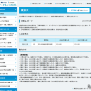 2026年度大学入学共通テスト 自己採点集計データネット  難関大学動向(動向分析)  東京大(分析レポート)