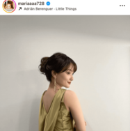 「スタイル抜群」谷まりあ、美ボディライン際立つゴールドドレスSHOに反響「めっちゃセクシー」