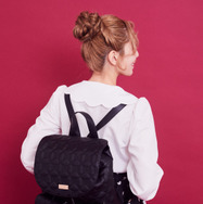 ミニー／リボンキルティングトートリュック（Black）￥13,900