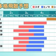 花粉の本格飛散予想