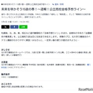 北海道放送（HBC）「未来を咲かそう15歳の春！～速報！公立高校合格予想ライン～」