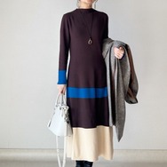 一枚でキマる。カラーラインで魅せる洗練された大人のワンピース術【40代の毎日コーデ】