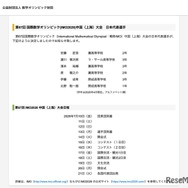 第67回国際数学オリンピック日本代表、灘・開成ら6人が決定