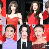 【写真特集】長谷川京子のタイトドレス姿 せいら・山田優はシースルーで肌見せ「プラダを着た悪魔２」イメージ衣装で豪華集結