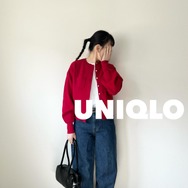 赤×デニム。色褪せない永遠のカラーリングを【ユニクロ・GU】で。コーデのひとつに加えておきたいフレンチカジュアル【40代の毎日コーデ】