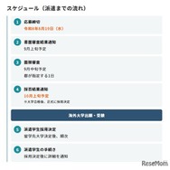 スケジュール（派遣までの流れ）