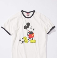 MICKEY MOUSE / ミッキー マウス 別注 サッカー プリント Tシャツ ©Disney