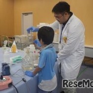 2025年の水質実験のようす