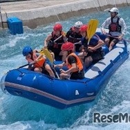 カヌスラで海そなえ！ ラフティング体験