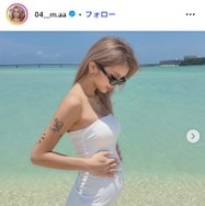 「今日好き」出身・高畑麻優、妊娠発表 海辺でのマタニティショット公開に「タトゥーと白ドレスのコントラストが美しい」の声